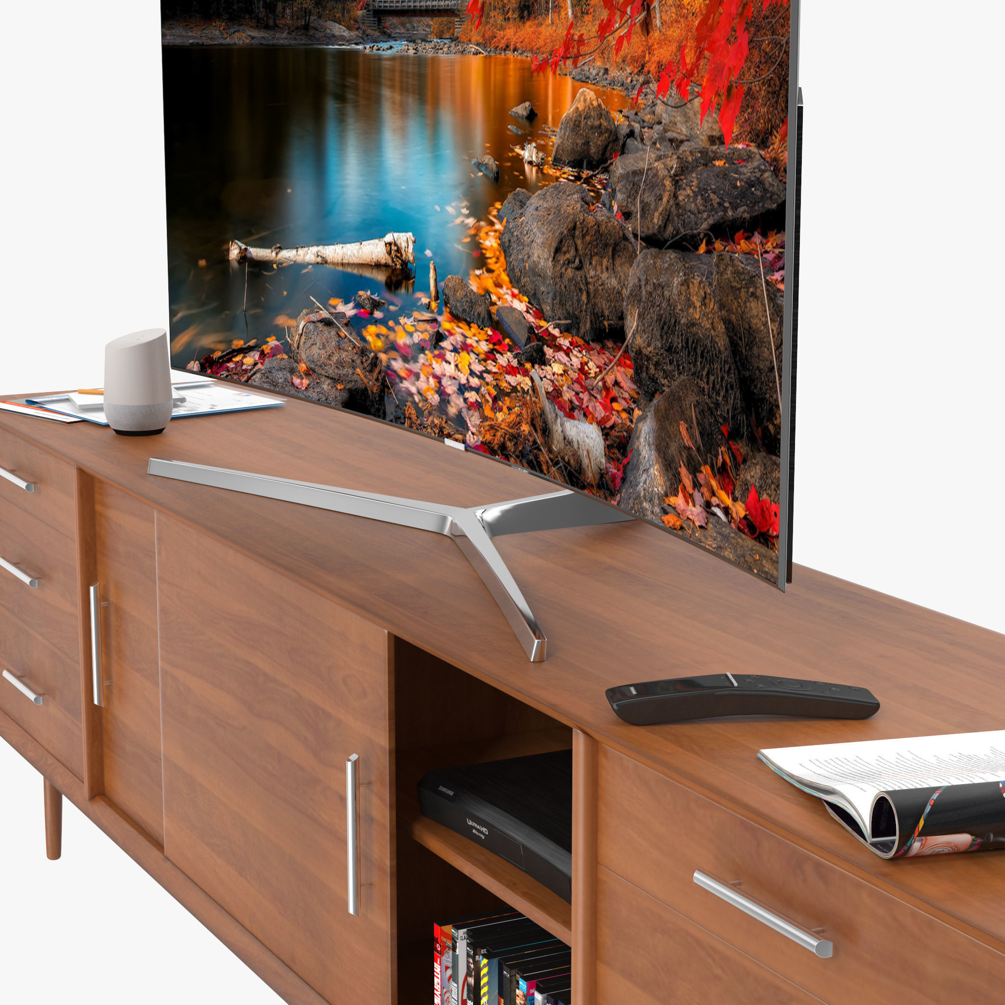 Westelm Century Media Console 3D model_7