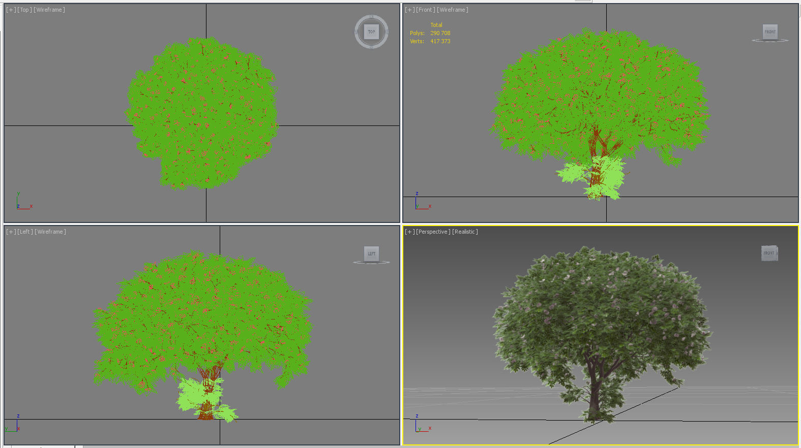 Apple tree 3D model_8