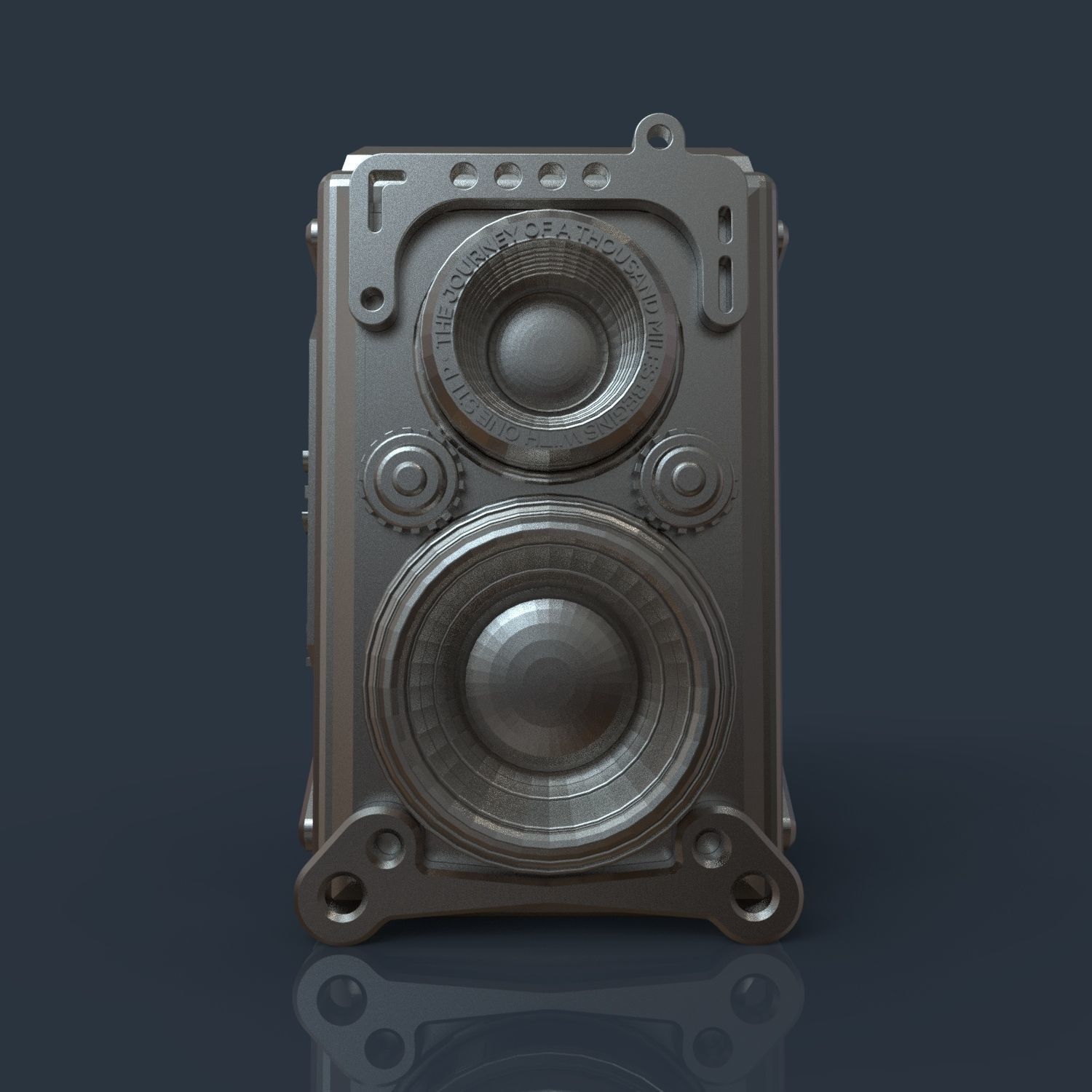 RETRO CAMERA FLOWERPOT 3D print model_13