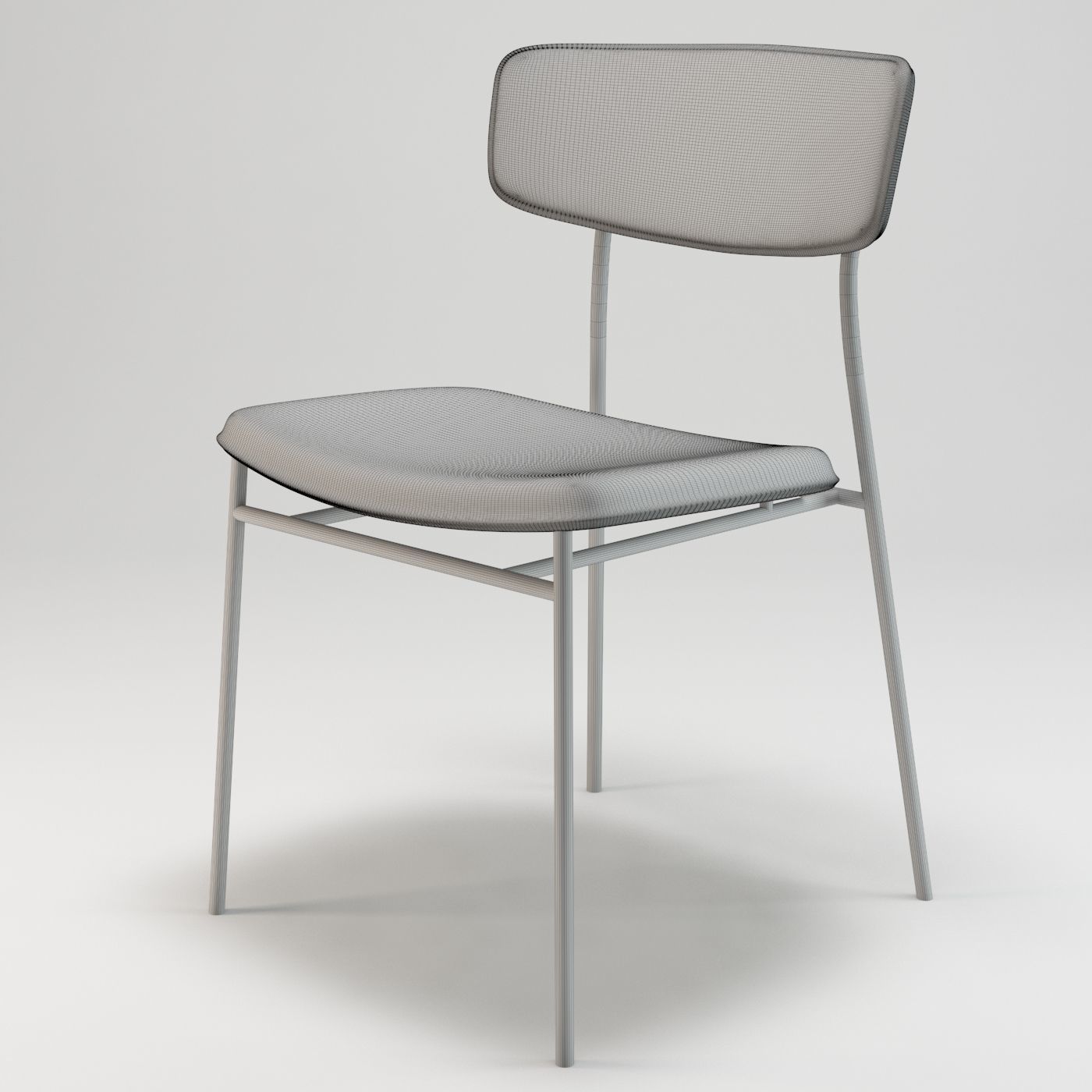 Calligaris Fifties Chair 3D model_2