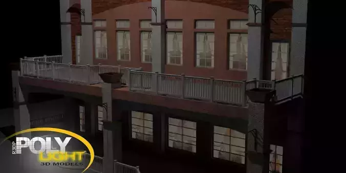 R3DP 2 Story Downtown Restaurant 