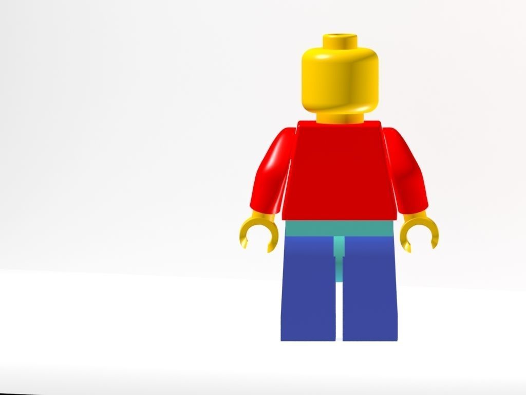 lego man 3D model_2