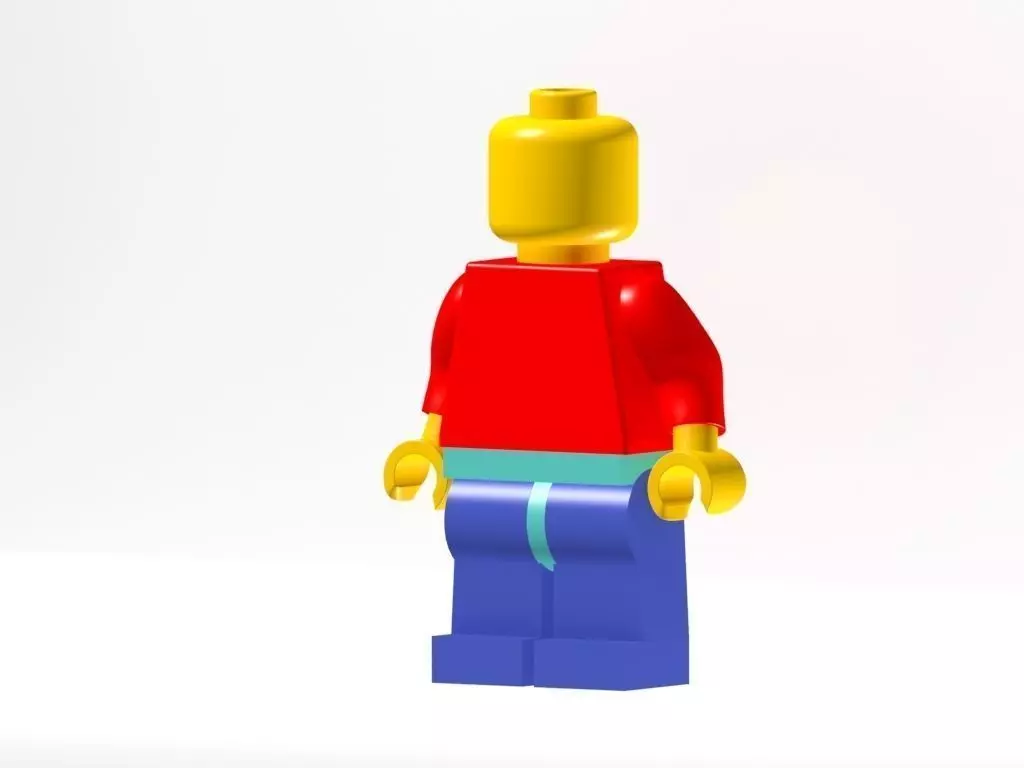 lego man 3D model_0