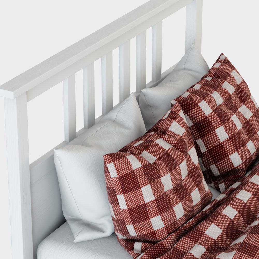 Bed Hemnes 3D model_4