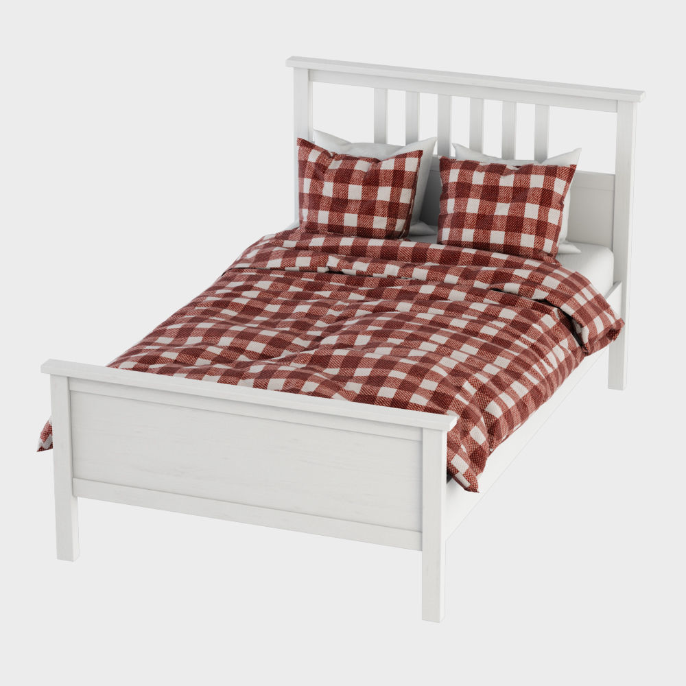 Bed Hemnes 3D model_1