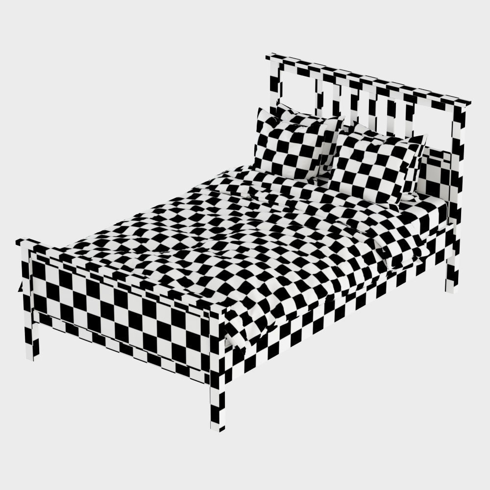 Bed Hemnes 3D model_9