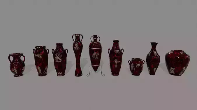 vase set egyptian