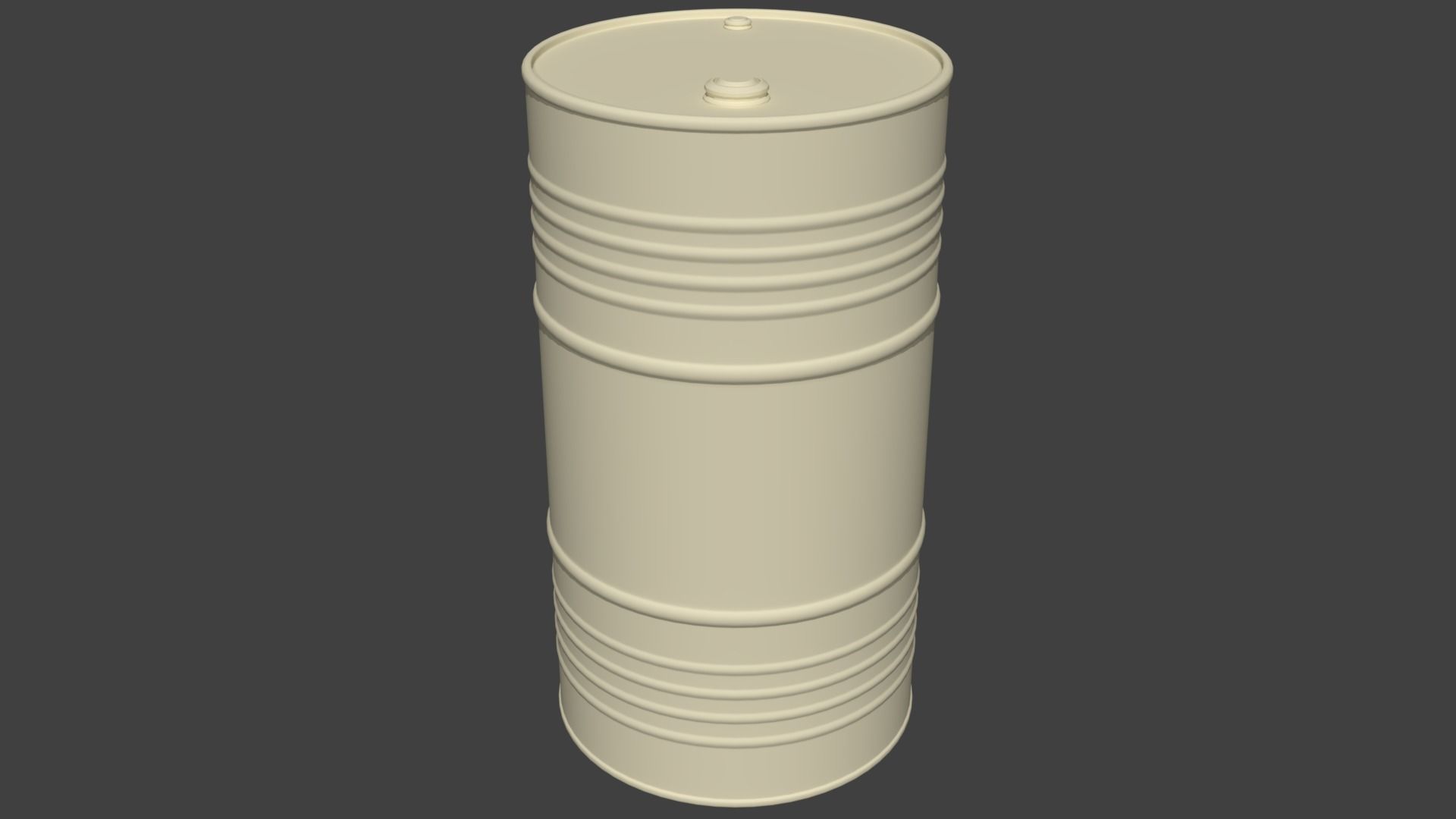 Old Blue Barrel Low-poly 3D model_11