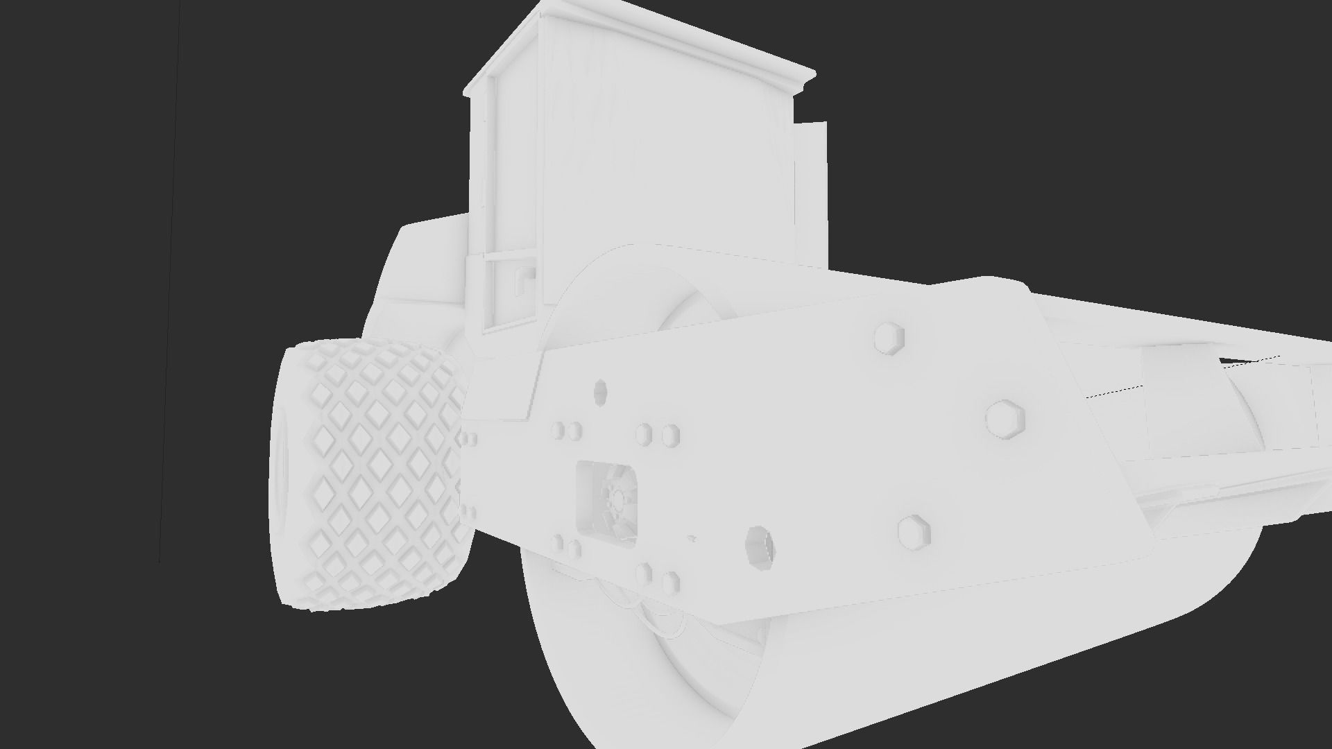 road construction vehicle vibratory contractor 3D model_4