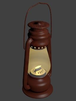 LALTEN OLD DAYS LAMP USED IN VILLAGES 3D model_1