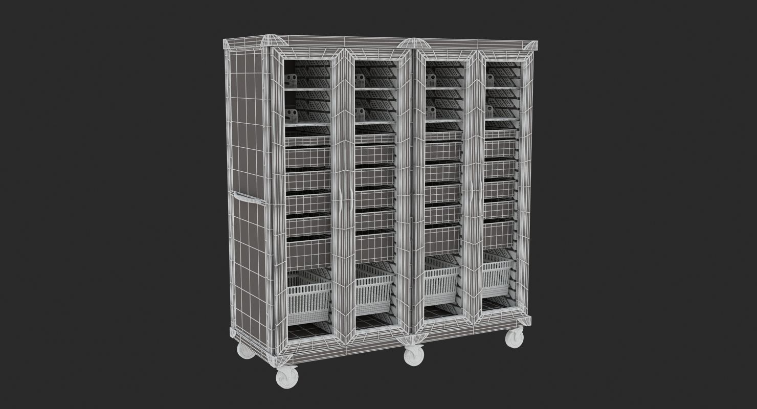 Medical - Supply Carts 4  3D model_6
