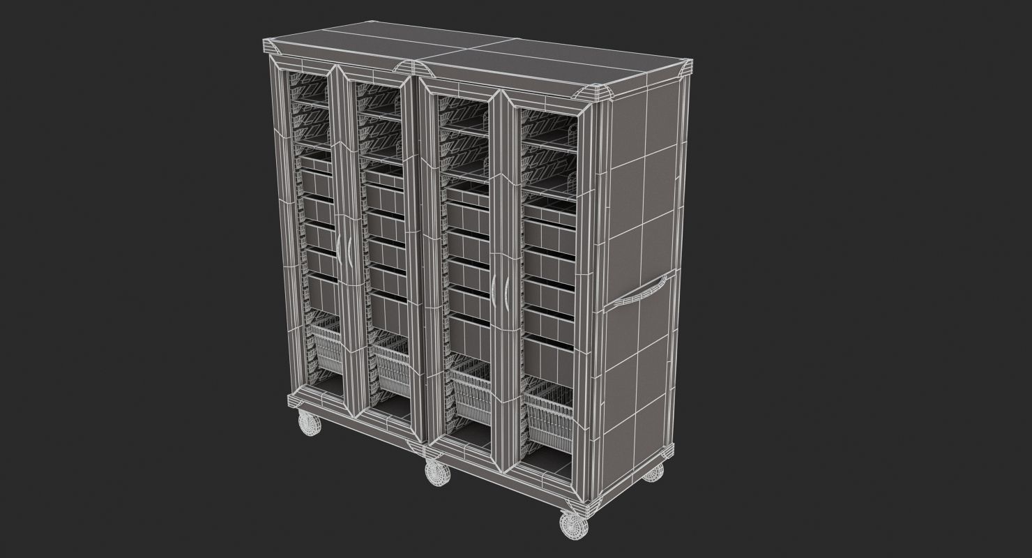 Medical - Supply Carts 4  3D model_7