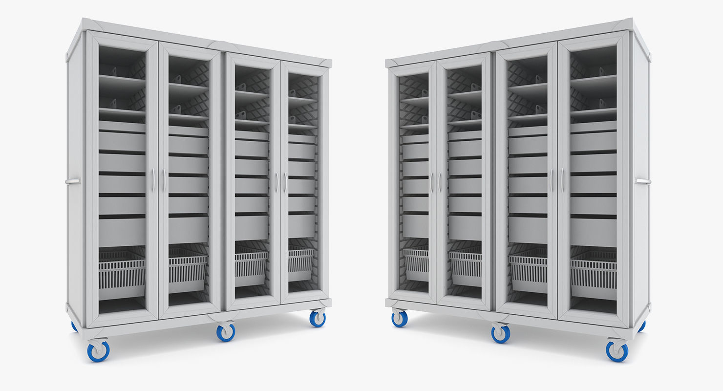 Medical - Supply Carts 4  3D model_2