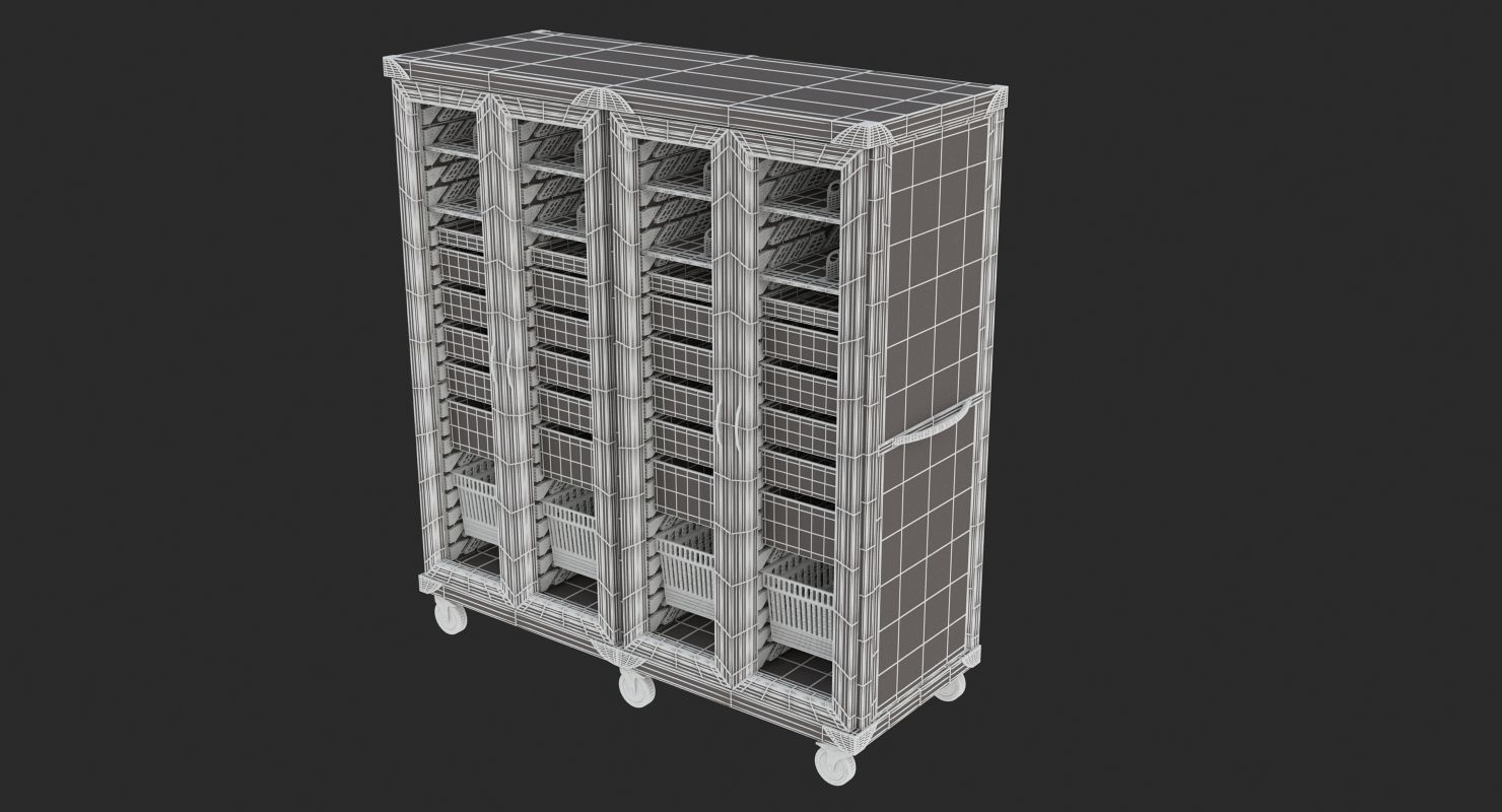 Medical - Supply Carts 4  3D model_8