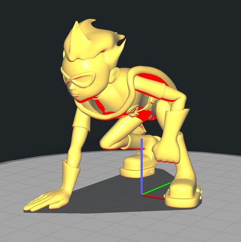 Teen Titan Robin Crouched 3D print model
