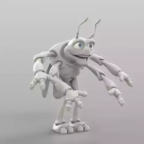 Cartoon Cicada 3D model