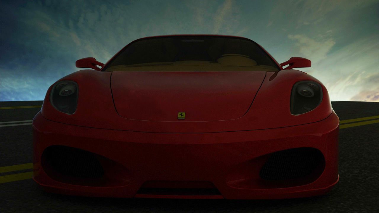 Ferrari  F430 Free low-poly 3D model_1