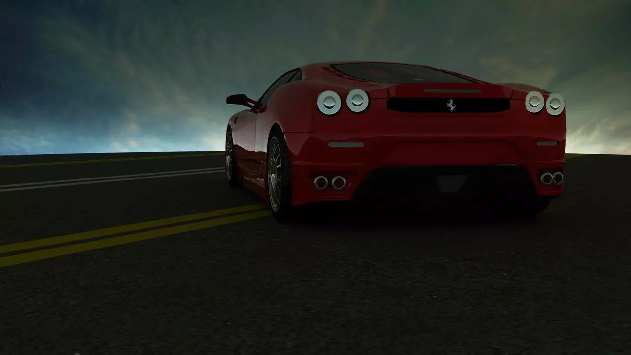 Ferrari  F430 Free low-poly 3D model_0