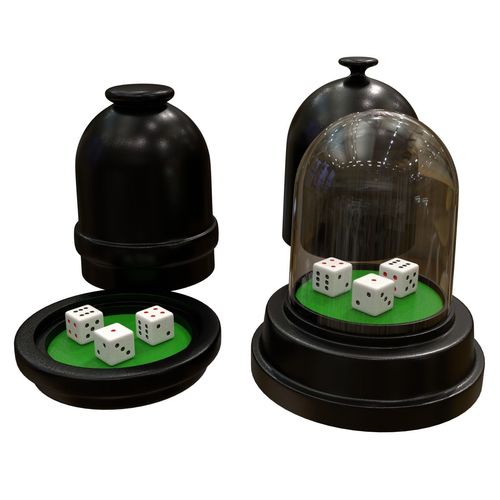 dice cup Low-poly 3D model