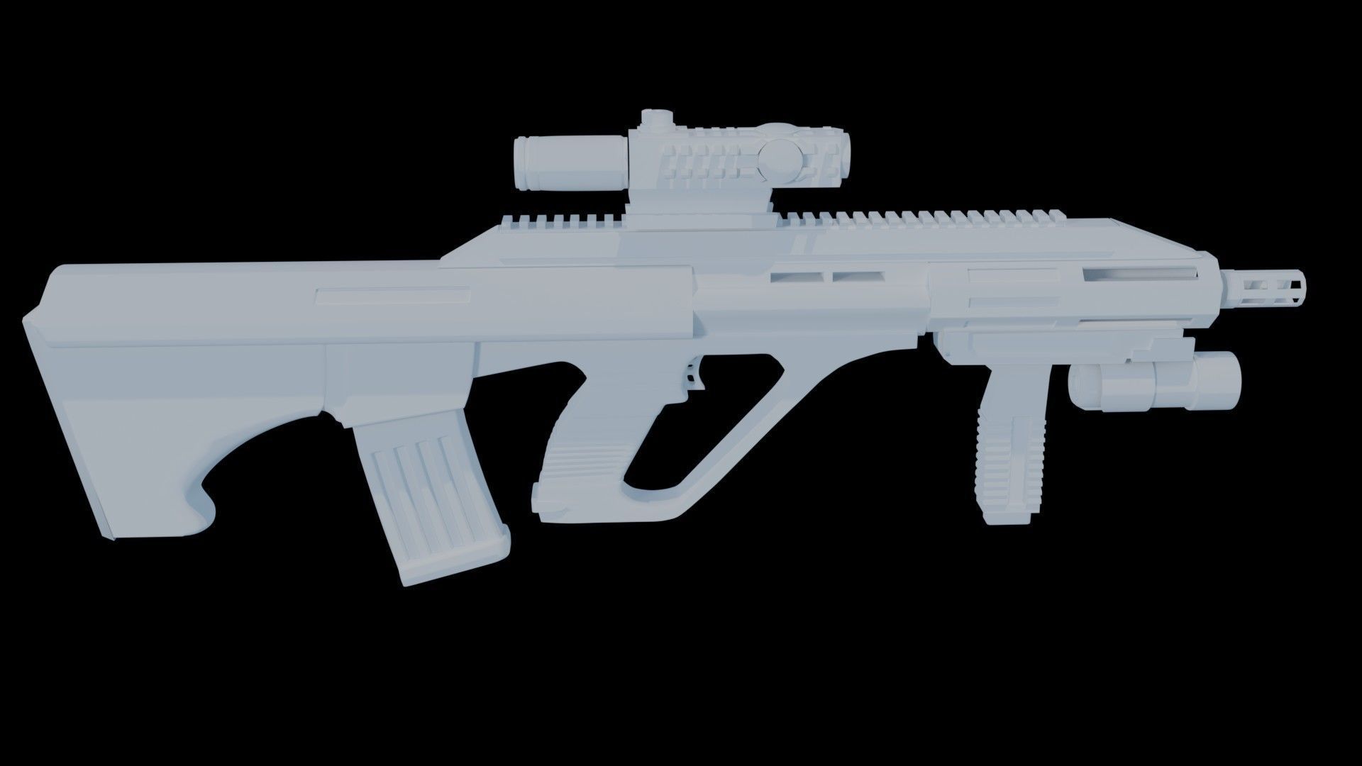 machine gun 3D model_7