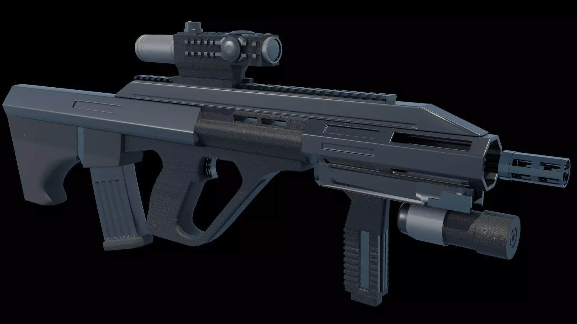 machine gun 3D model_0