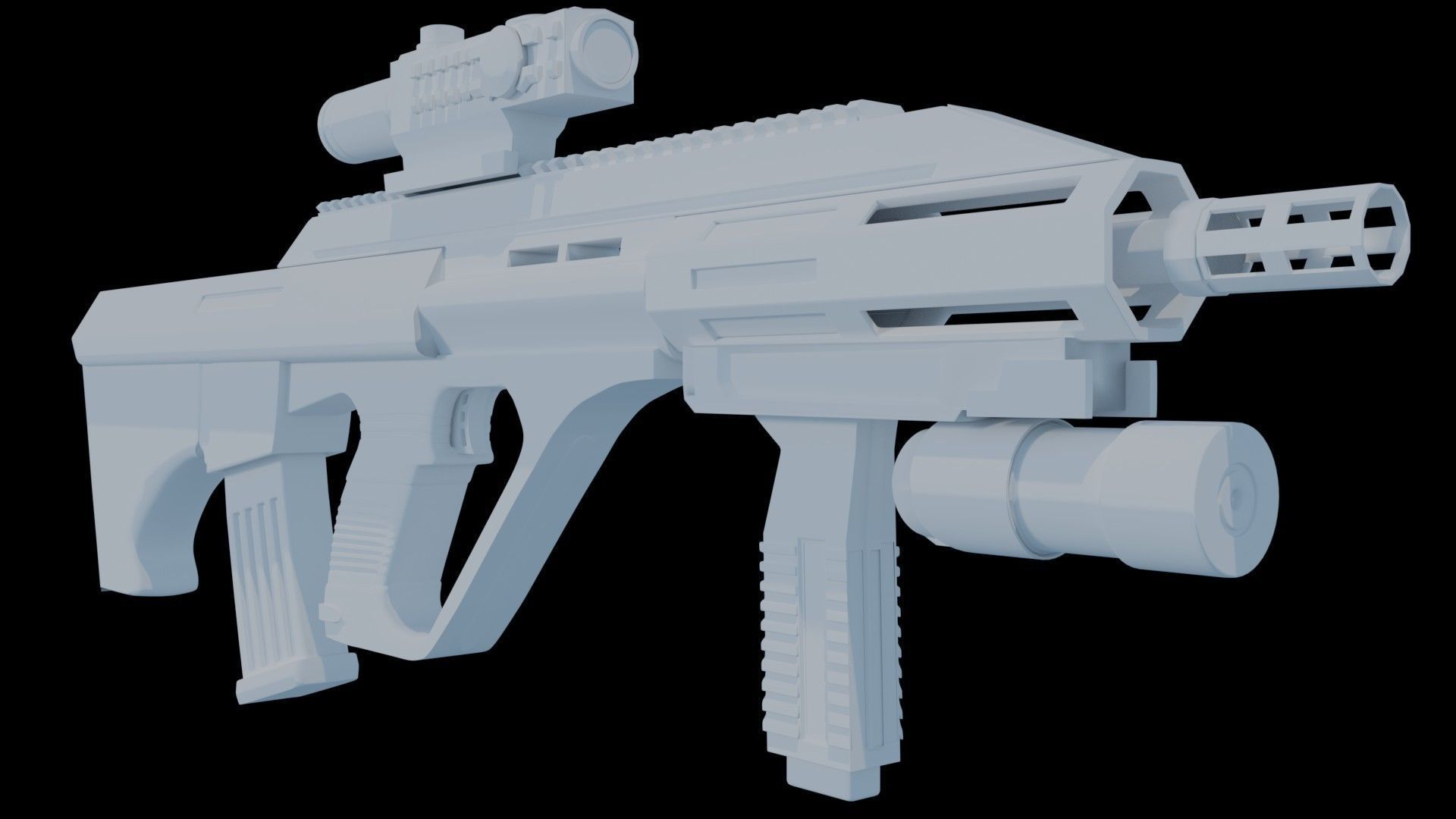 machine gun 3D model_6