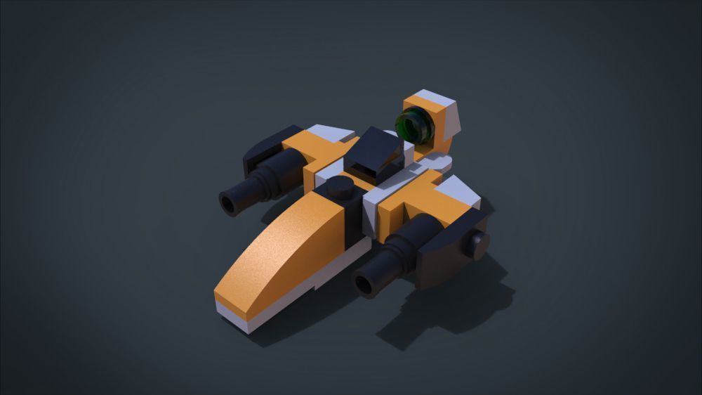 Ledgo SpaceShip Low-poly 3D model_4