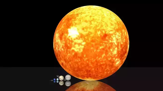 Solar system 3D asset package