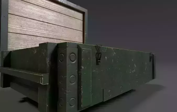 Vintage Soviet Ammo Crate