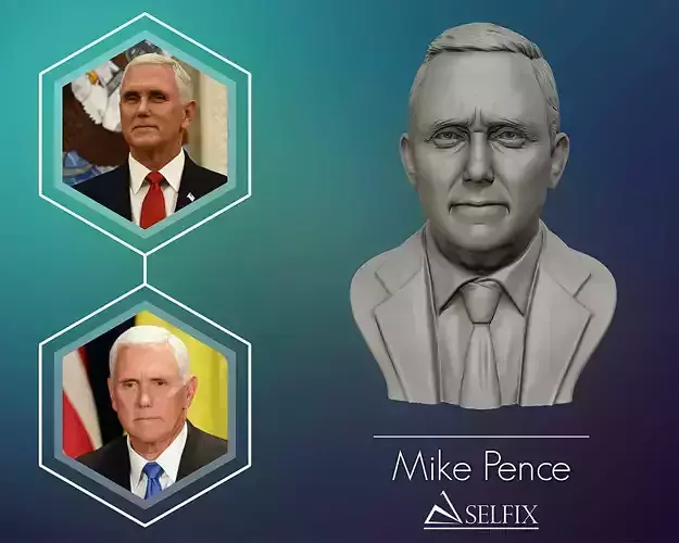 Mike Pence bust sculpture 3D print model