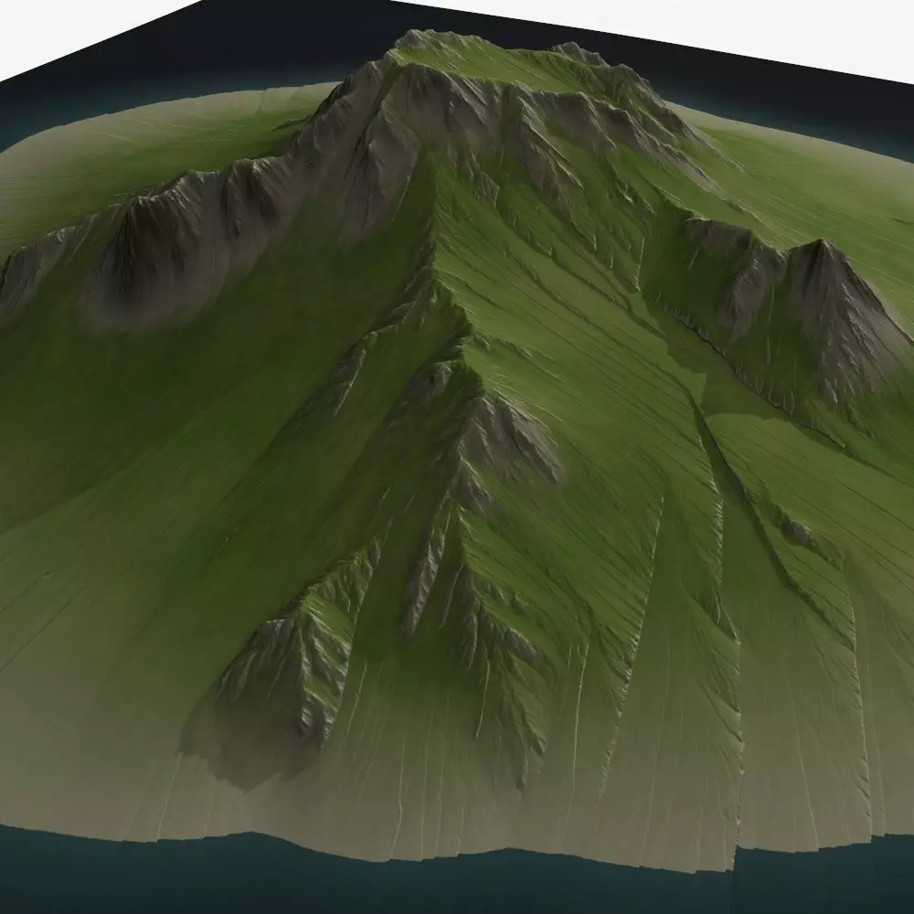 Landscape 38 Low-poly 3D model