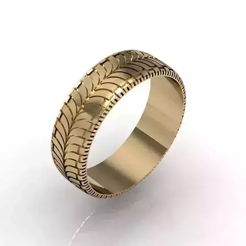 biker wheel engagement ring