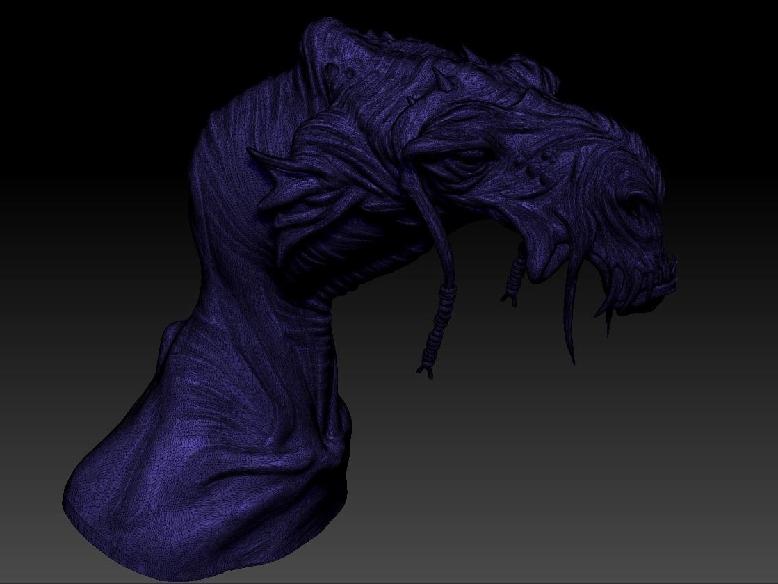 Sebulba dragon head 3D print model_10