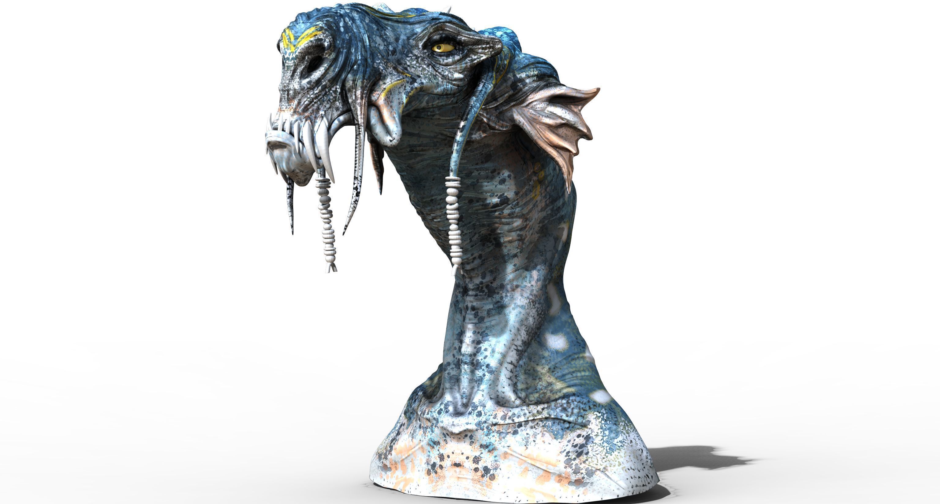 Sebulba dragon head 3D print model_1