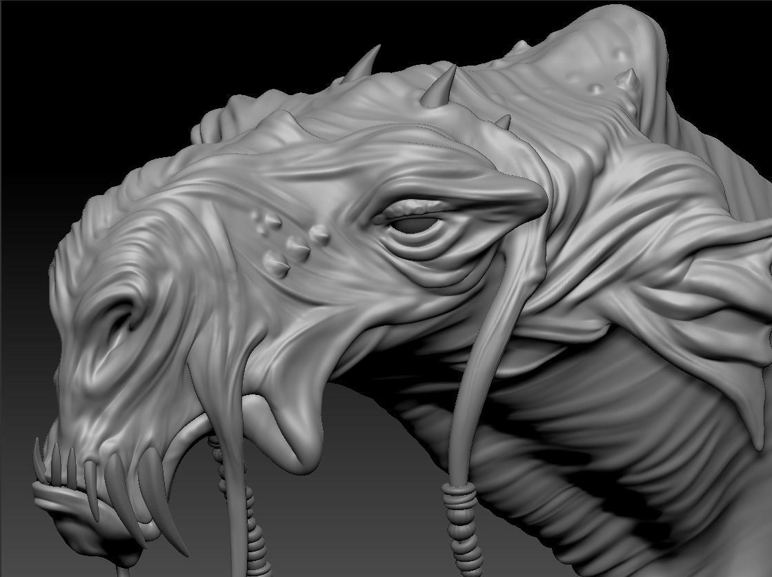 Sebulba dragon head 3D print model_8