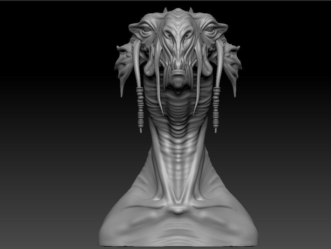 Sebulba dragon head 3D print model_5