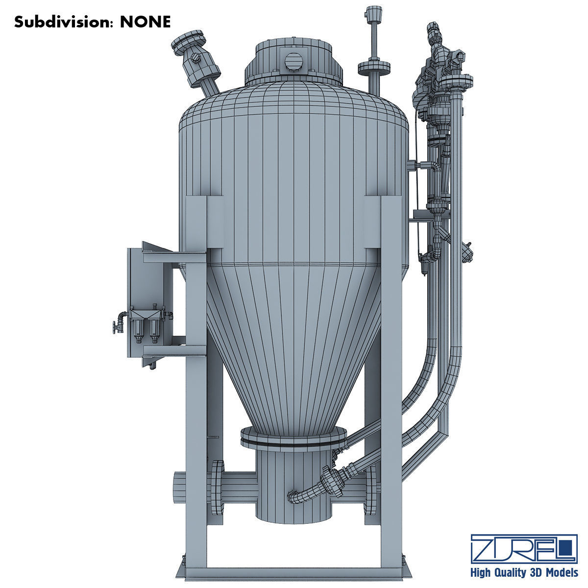 Master conical pump Low-poly 3D model_7