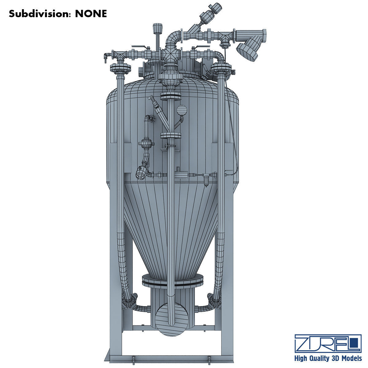 Master conical pump Low-poly 3D model_9