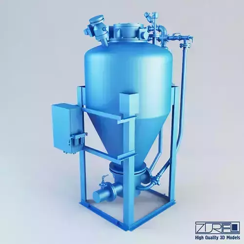 Master conical pump Low-poly 3D model