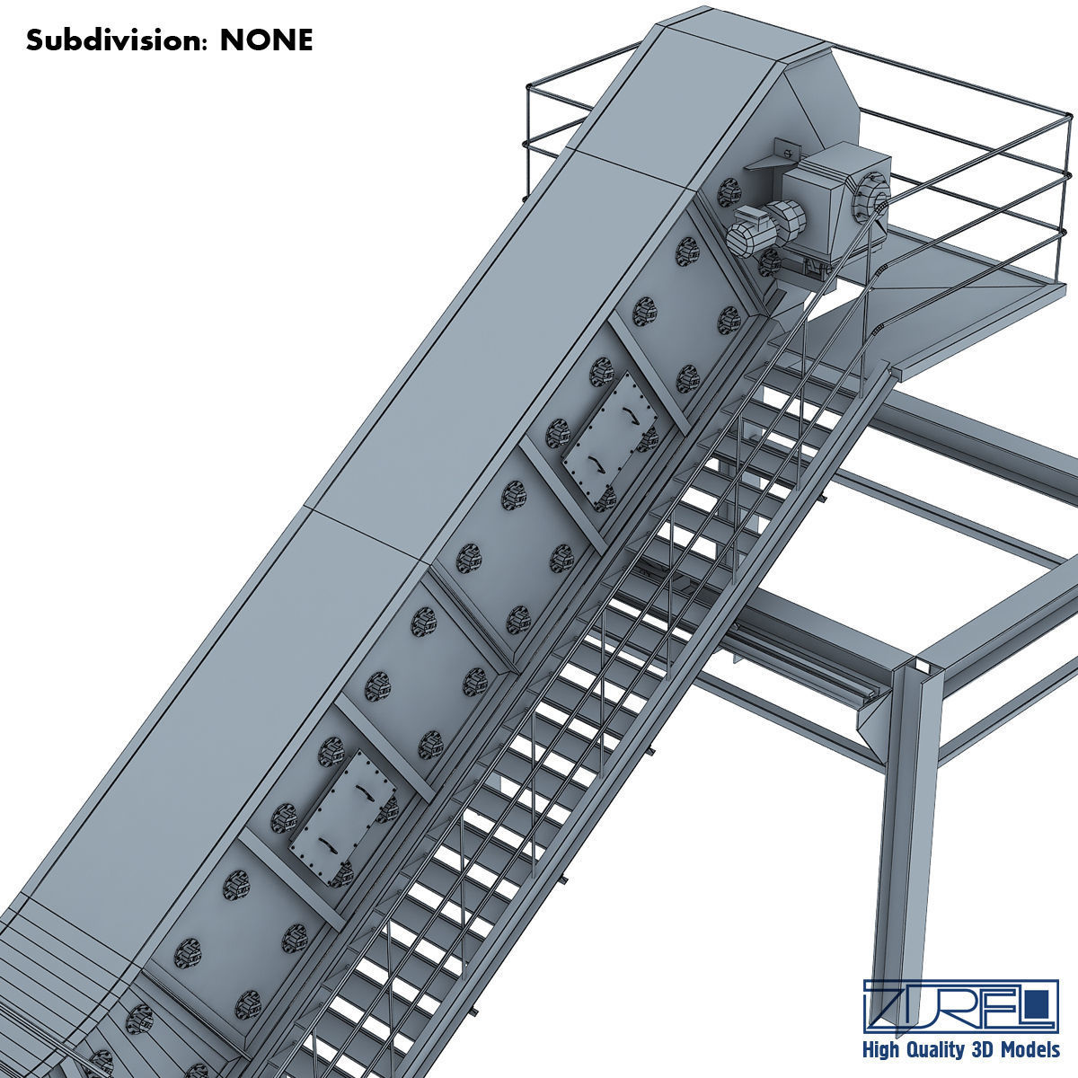 Drycon conveyor belt Low-poly 3D model_22