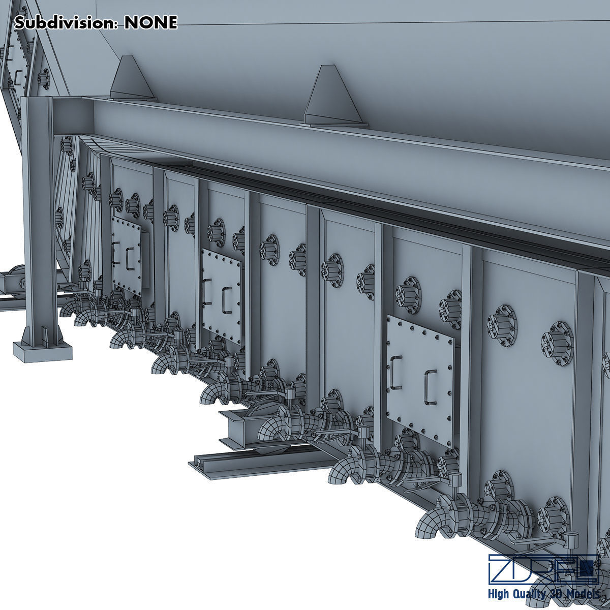 Drycon conveyor belt Low-poly 3D model_21
