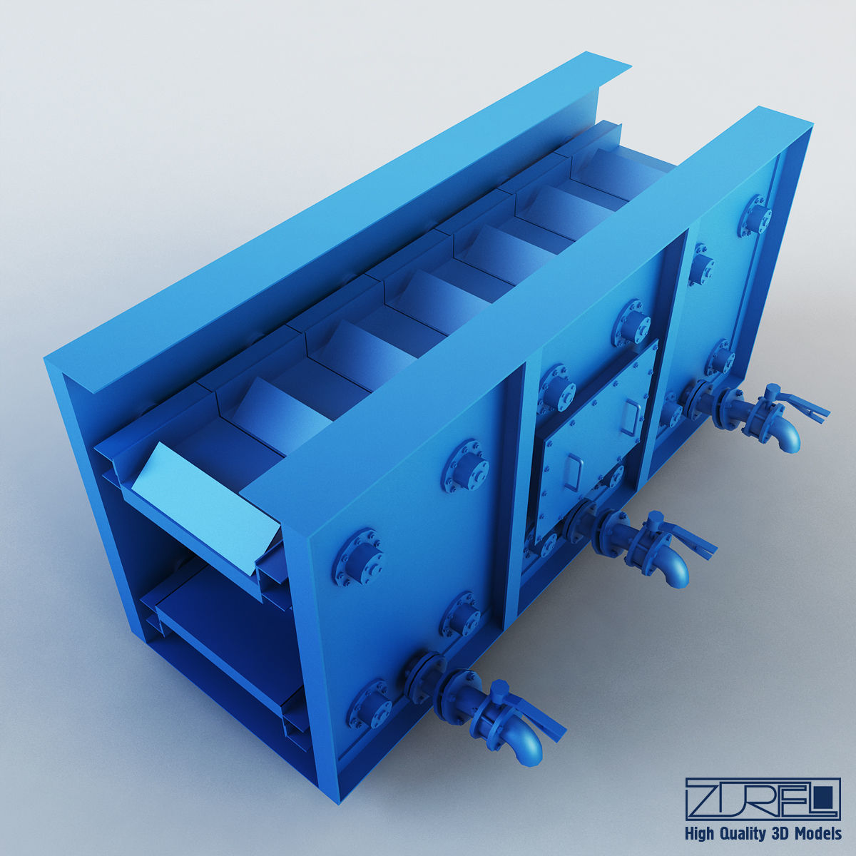 Drycon conveyor belt Low-poly 3D model_6