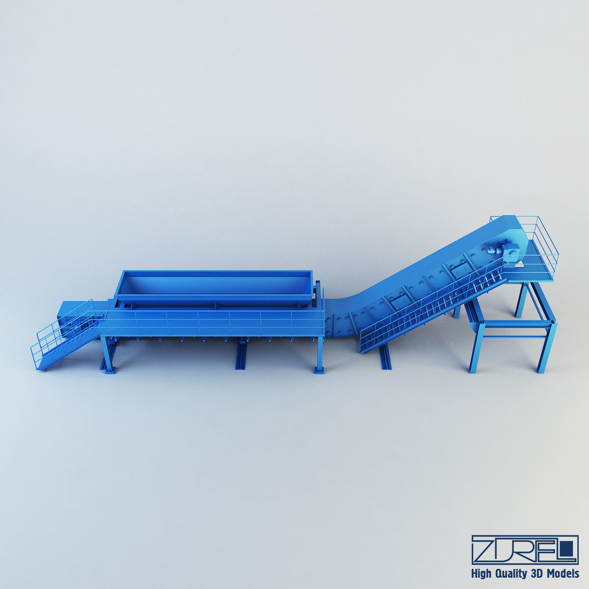 Drycon conveyor belt Low-poly 3D model_5