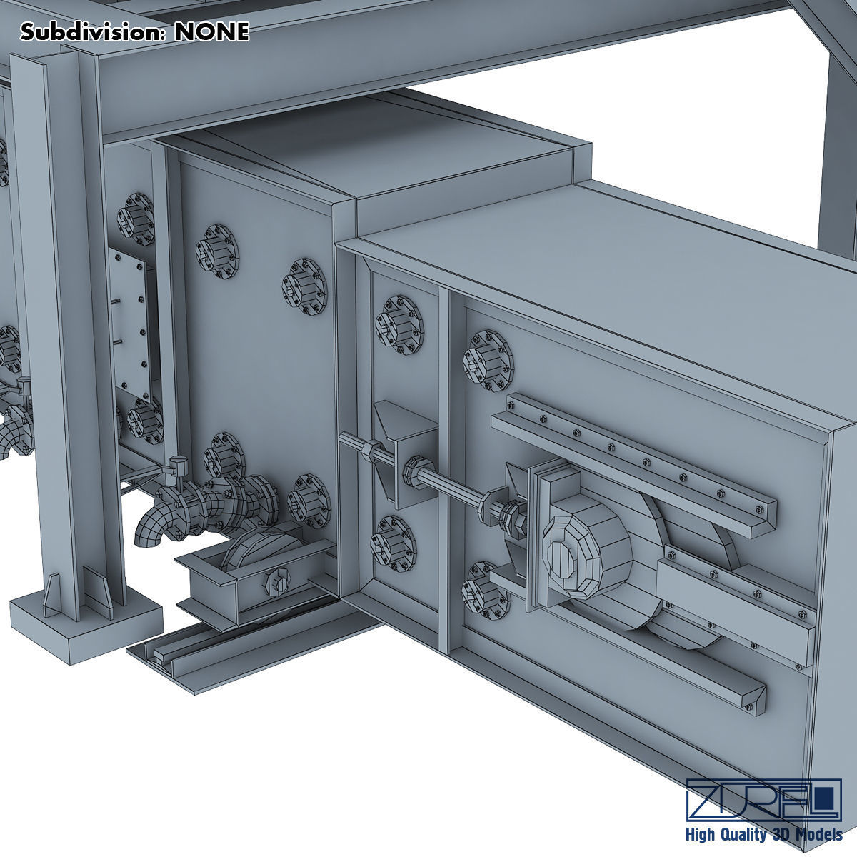 Drycon conveyor belt Low-poly 3D model_26