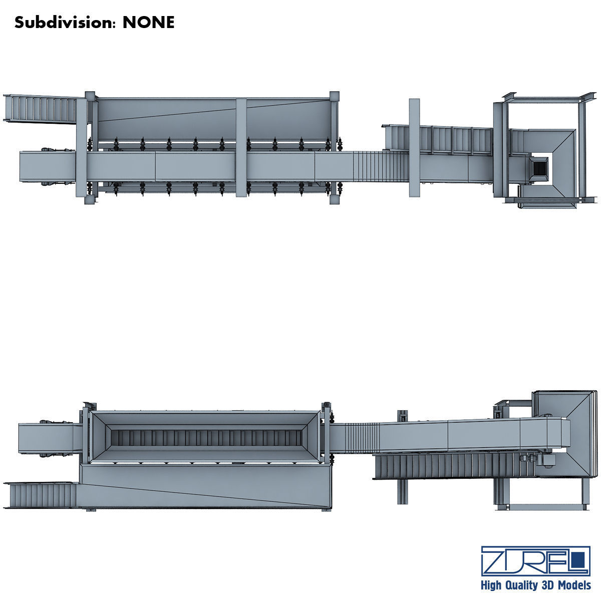 Drycon conveyor belt Low-poly 3D model_17