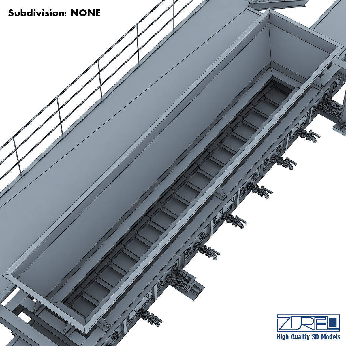 Drycon conveyor belt Low-poly 3D model_20