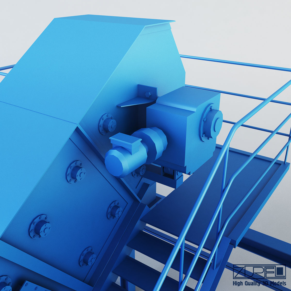 Drycon conveyor belt Low-poly 3D model_13