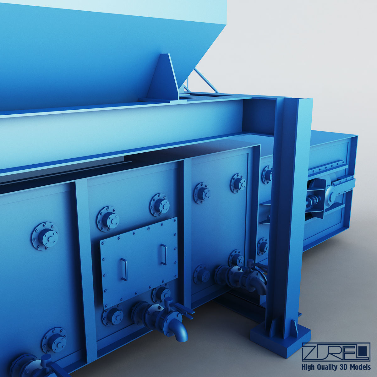 Drycon conveyor belt Low-poly 3D model_10