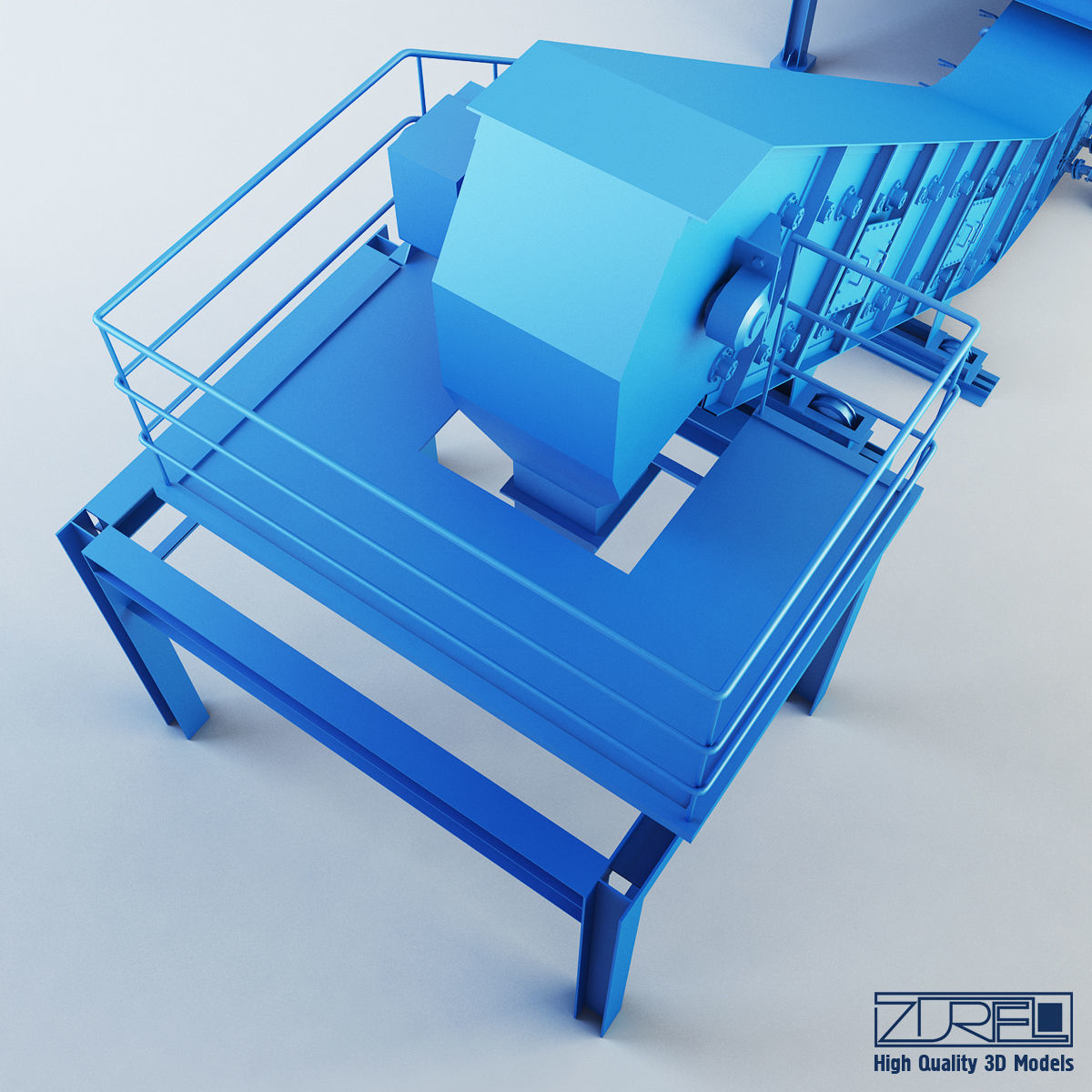 Drycon conveyor belt Low-poly 3D model_7