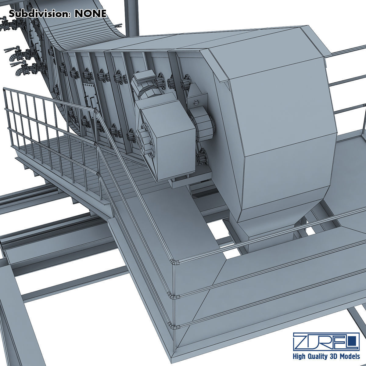 Drycon conveyor belt Low-poly 3D model_23